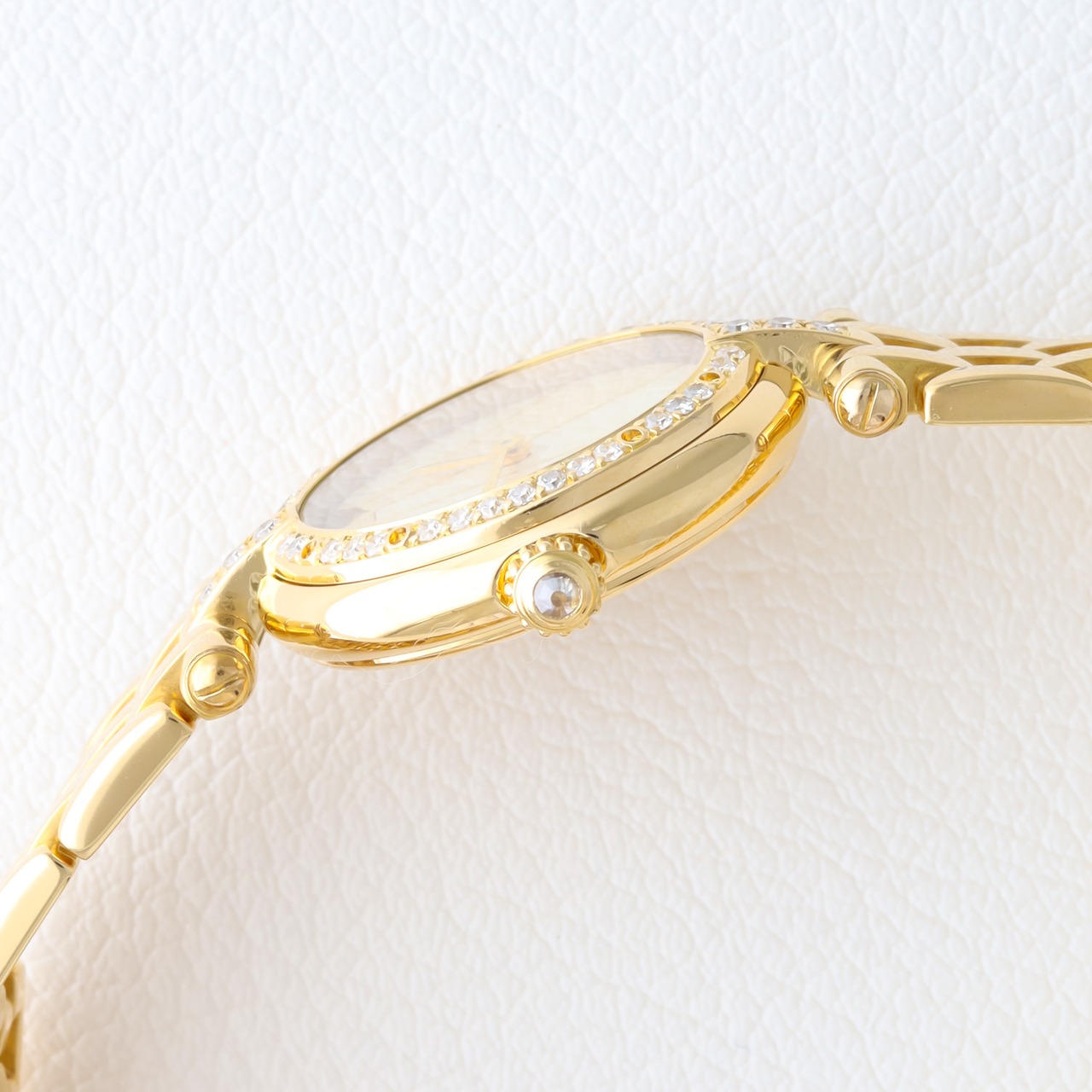 カルティエ パンテール ラウンド SM ゴールド 純正ダイヤモンド シェル文字盤