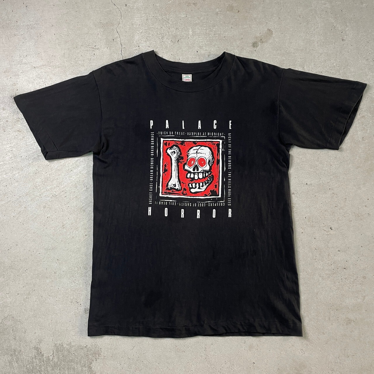 90年代 PALACE HORROR Film on Poster 映画ポスター プリントTシャツ 