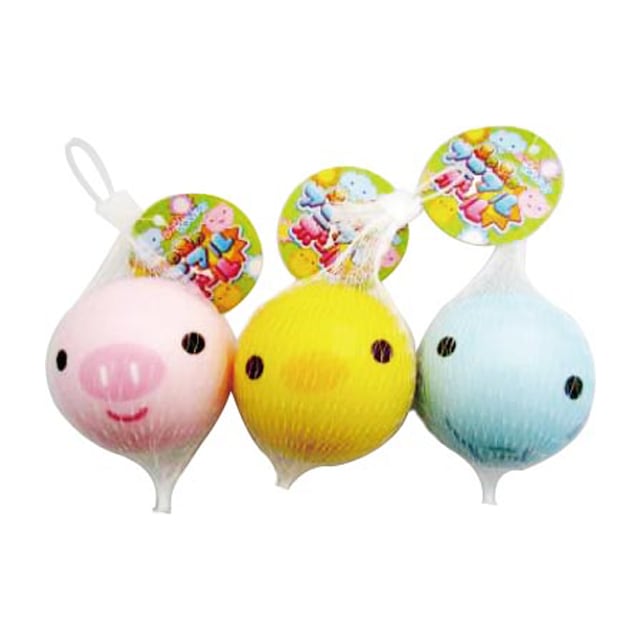 まとめ買い=12個単位】(421-09)ふわふわアニマルボール アソート(柄