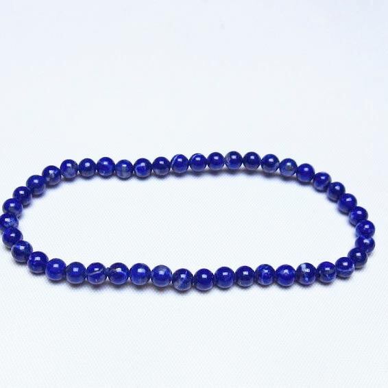 ラピスラズリ ブレスレット 4mm 一点物 メール便可 [M便 1/10] 111-48480