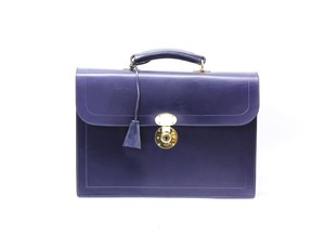 Rutherfords / Flap Over Brief Case  / Navy