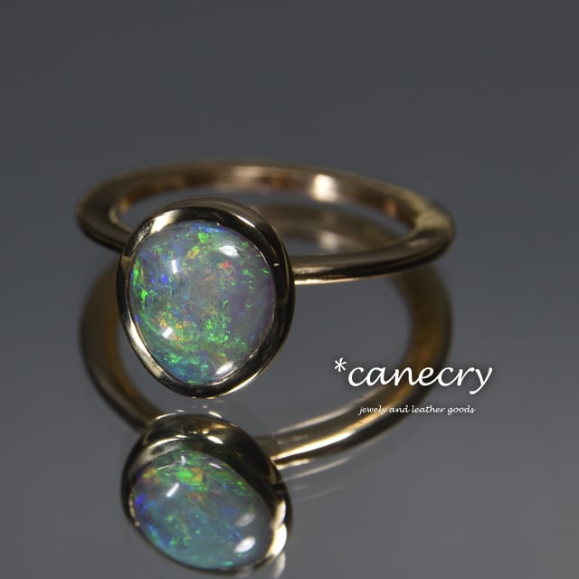 オパールのリング【スタッカブル】