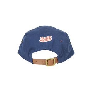 MOCO LOGO SUEDE PEAK 5 PANEL CAP [NAVY]