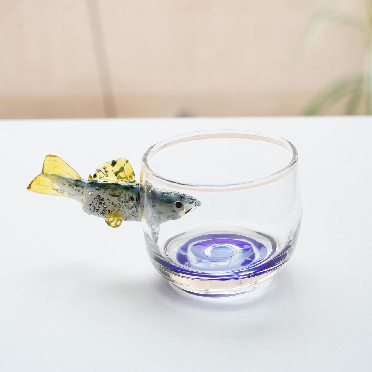 竹川久仁子】耐熱ガラス びわますぐい吞み T-20-B | ろにせら