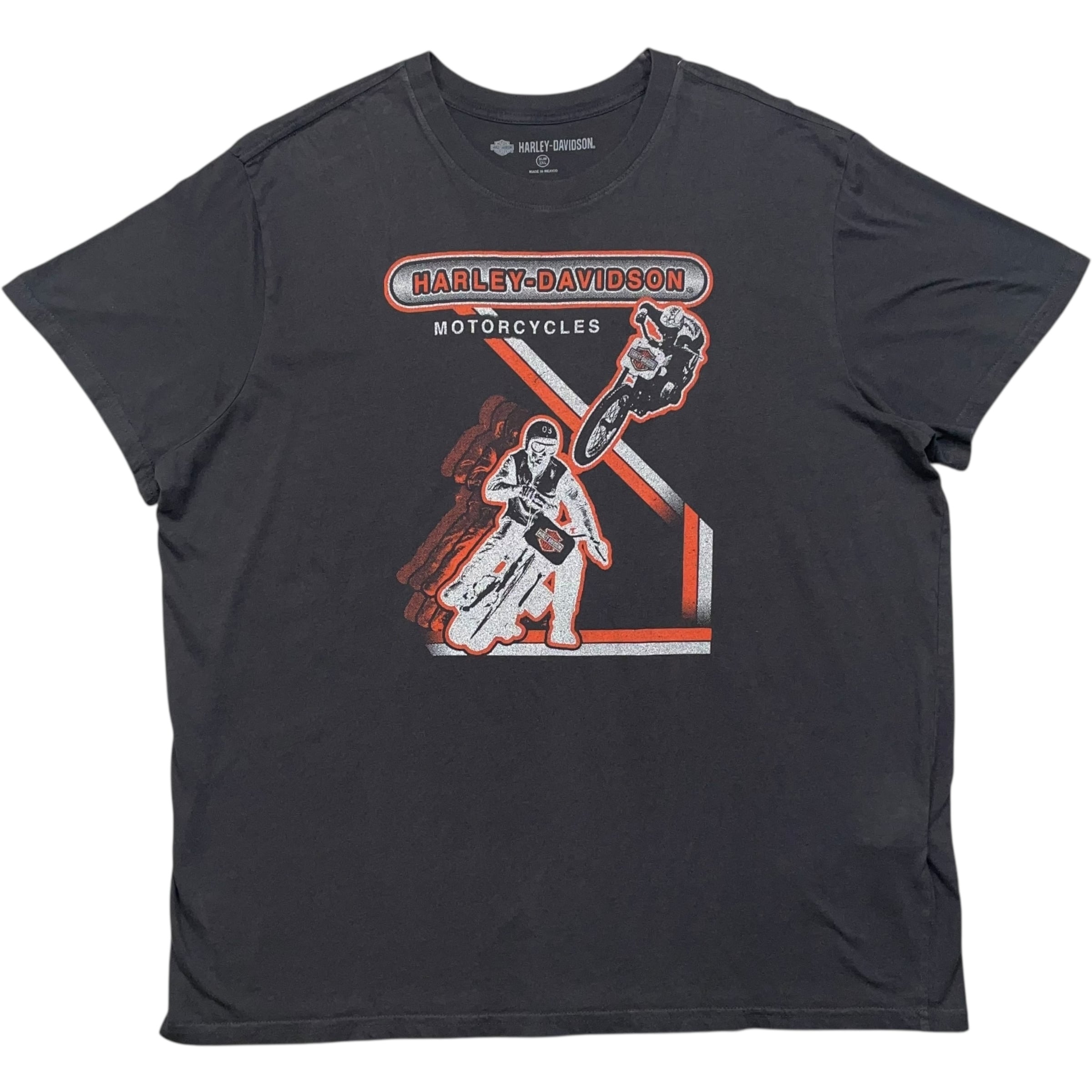 《XXL》 Harley-Davidson ハーレーダビッドソン Tシャツ プリント ブラック no.7695
