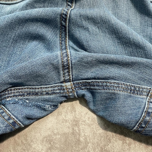 20s メキシコ製 デニム ダブルニー Carhartt 38×36 詳細写真16