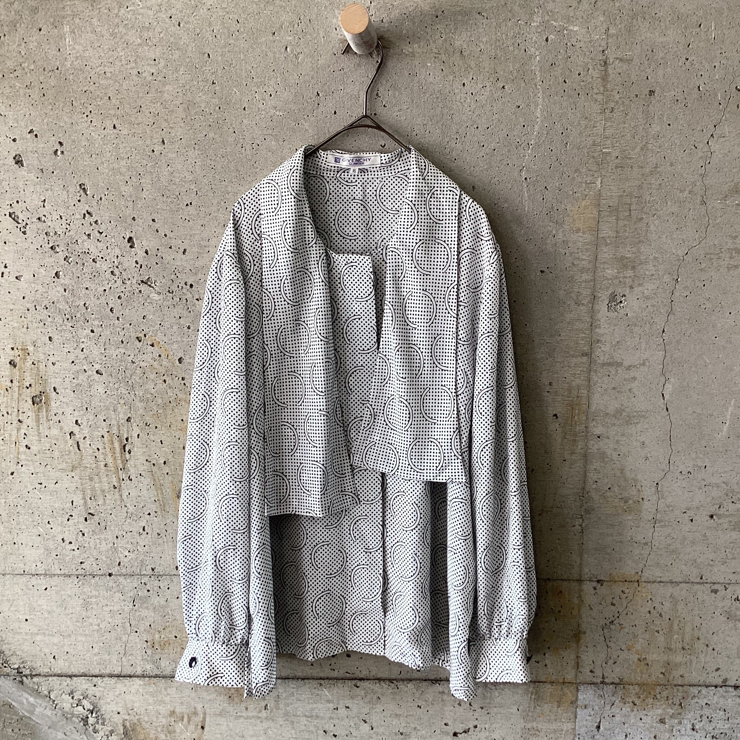 Tie-dyed polka dot blouse