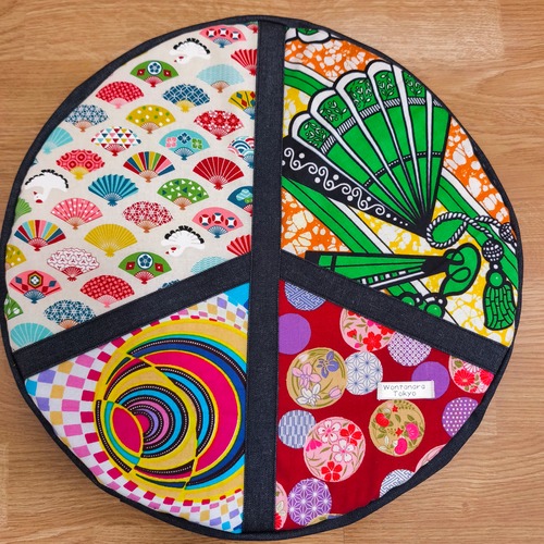 ジャンベ ヘッドカバー　Africa×Japan　Peace symbol