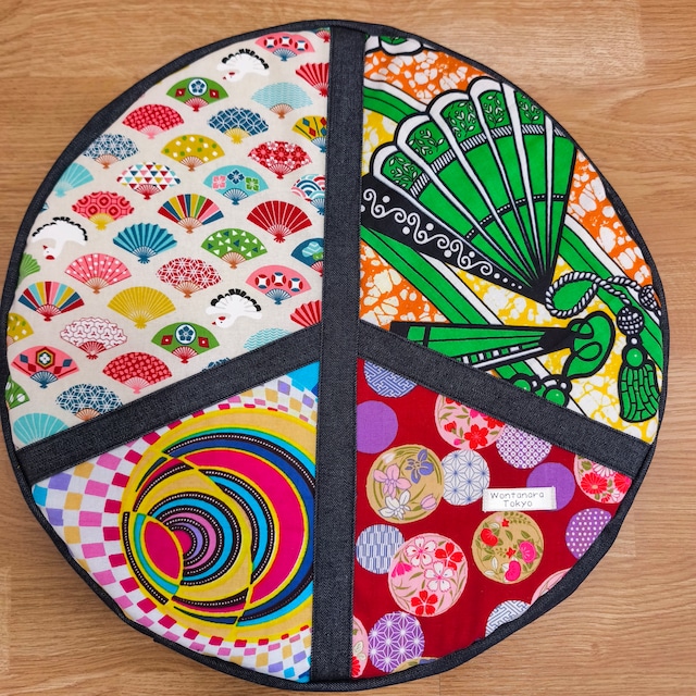 ジャンベ ヘッドカバー Africa×Japan Peace symbol