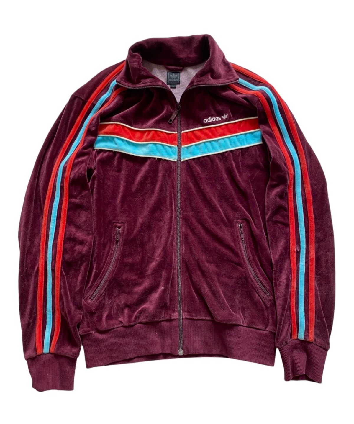 00s adidas ベロアジャージ トラックジャケット 古着 | ゆるい古着屋ichie