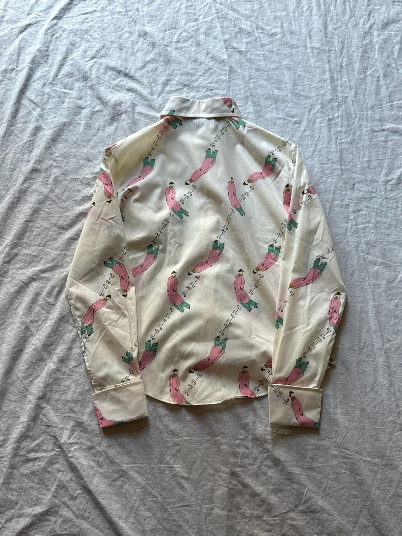 1970s Women’s Euro good pink pattern shirt