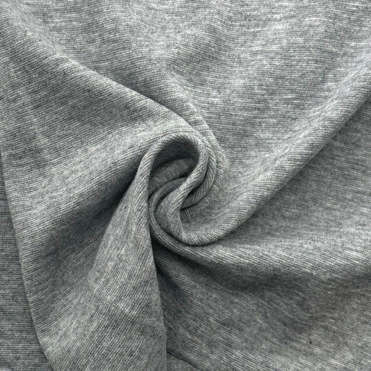 ★TB549◆3m◆ラスト1点‼◆40番手弱毛羽立ちもちもちフライスニット生地◆杢グレー