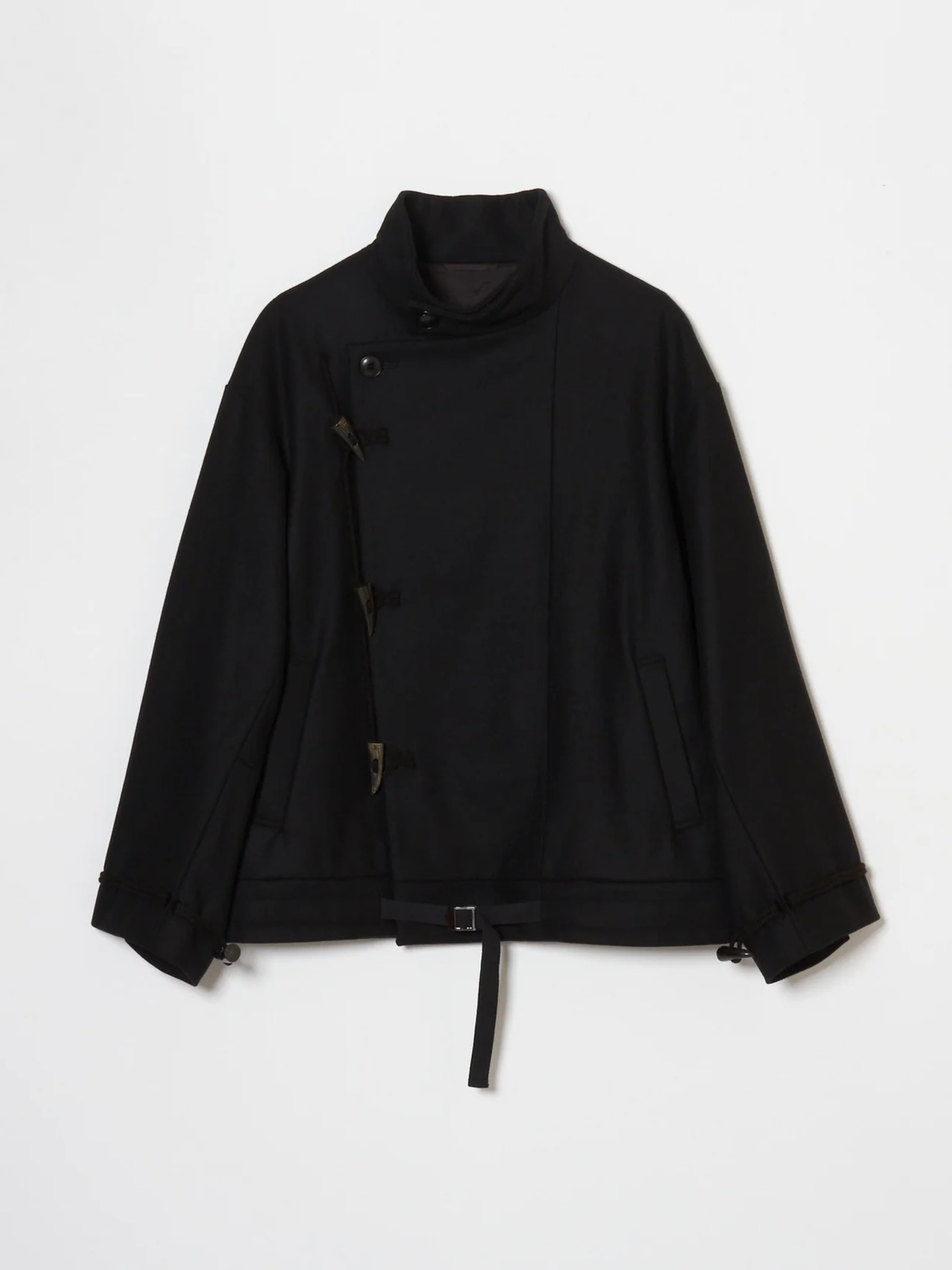 2日間限定 メルトン トグル ブルゾン ブラック