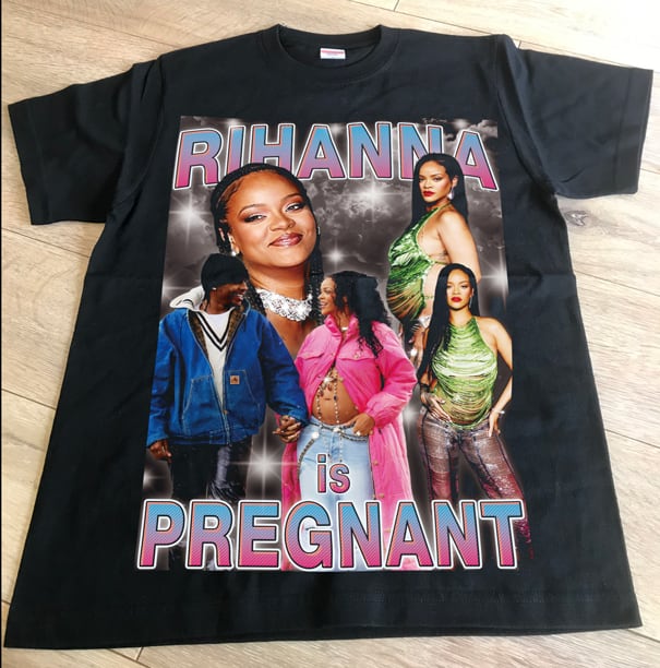 【限定品】祝☆リアーナ妊娠★Tシャツ★2022最初の話題はこれ！Rihanna★目立つこと間違いなし！