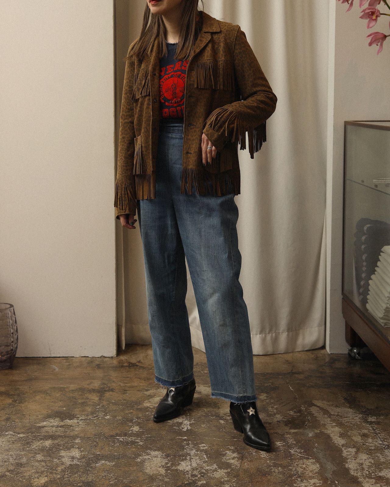 2000's Saint Laurent / Fringed leather Jacket