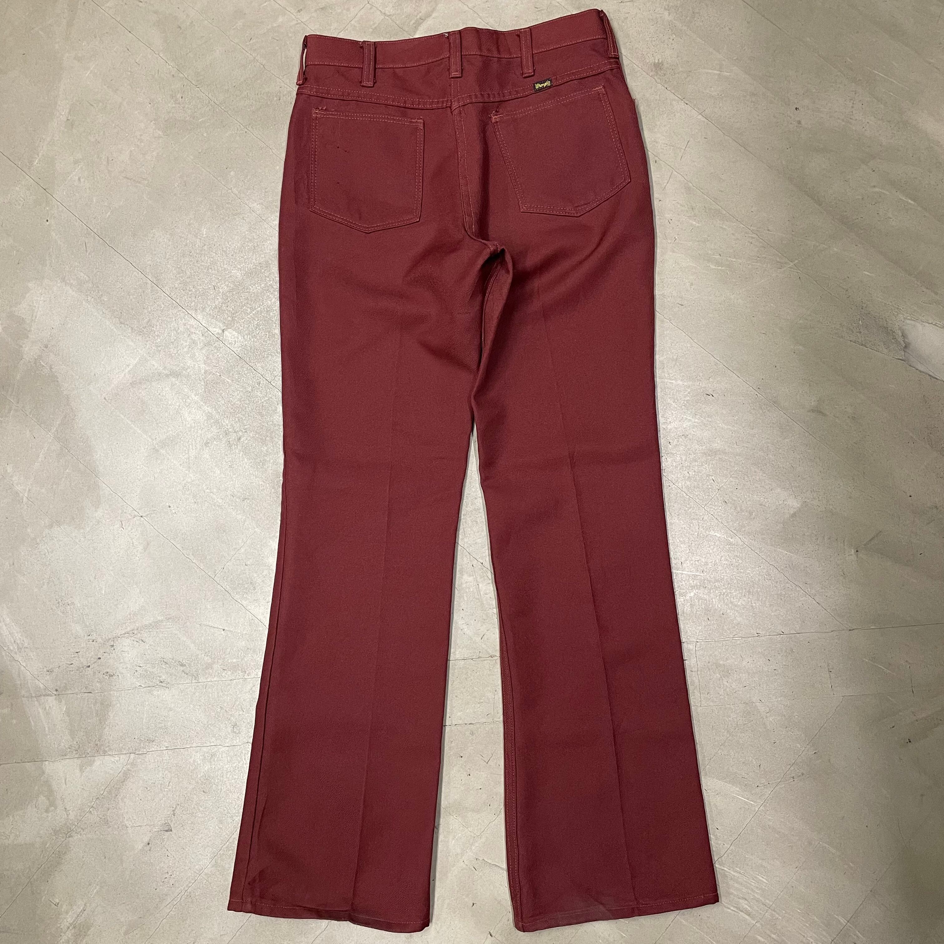 【激レア】80s USA製  トラックパンツ L ボルドー 666eda817e9b5480cbdb99ae2fadee