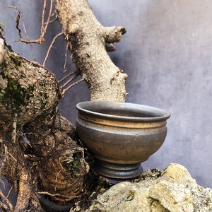 やちむん FUCLAY 植木鉢 鉢 FUCLAY black 沖縄  【fuc_pot-30】