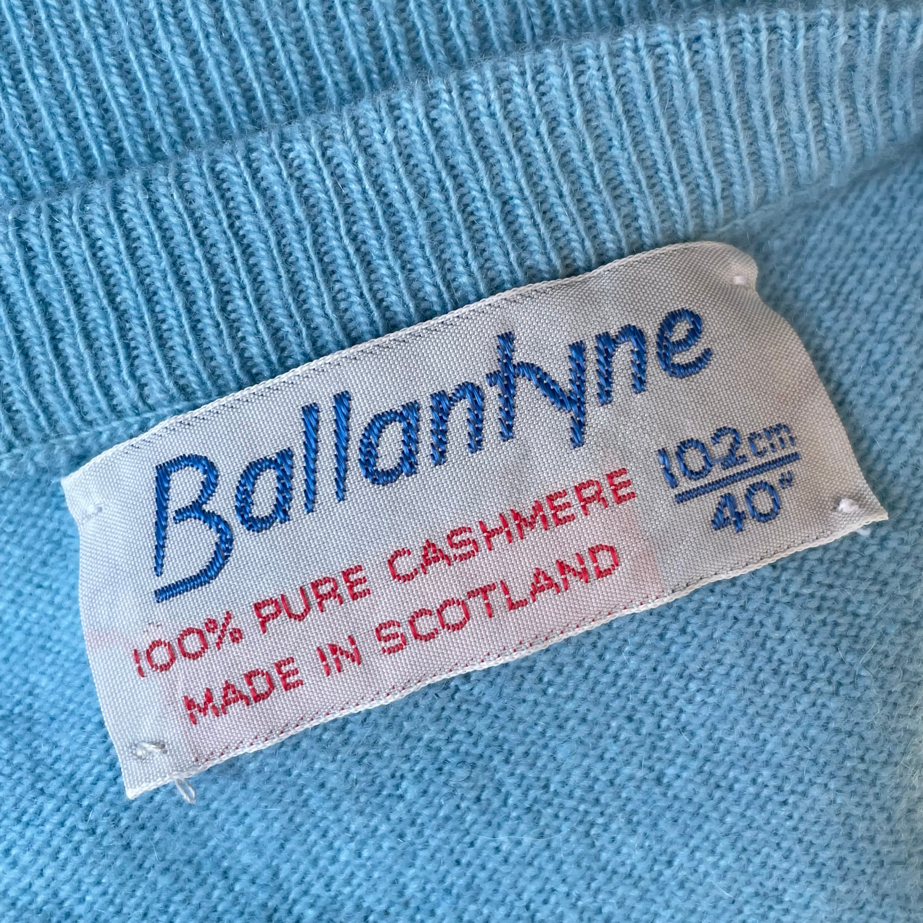 Ballantyne スコットランド製 サイズ40 カシミヤ100% ニットベスト 