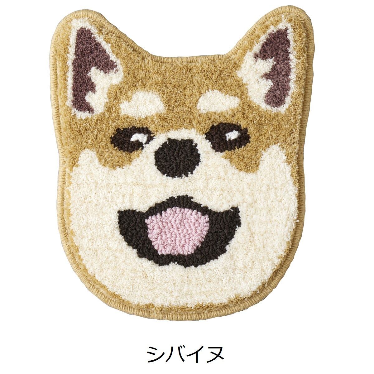 イヌカオ マット 洗える チェアパッド 犬 豆柴 ダックス チワワ パグ