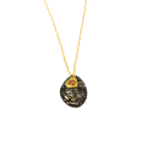 Stardust stone necklace（スターダストストーンネックレス）EMU-0101bk ブラックルチル