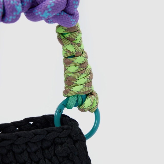 Braided micro bag charm A00098