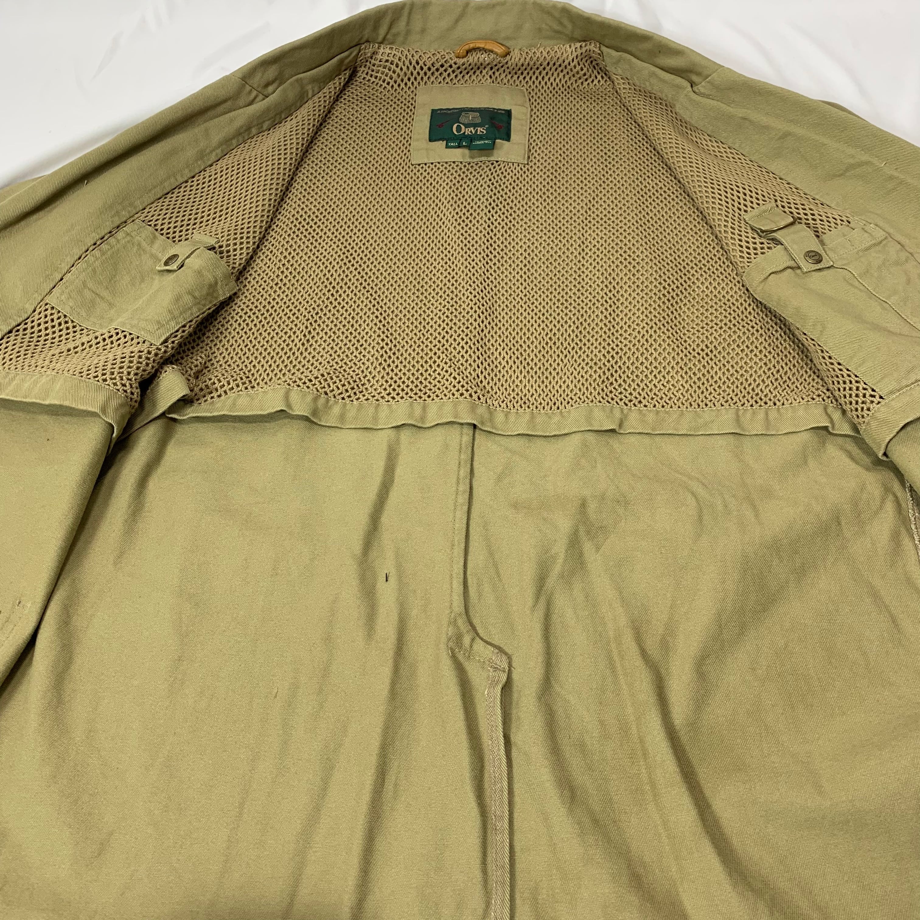 vintage old 90s ORVIS cotton tailored jacket オービス コットン