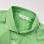 未使用 RING JACKET リングヂャケット ギンガムチェック 長袖シャツ 42/グリーン メンズ 01