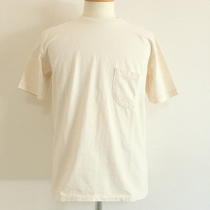 Crew Neck Tee with Pocket　Natural