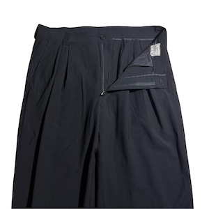 vintage GIANNI VERSACE black wool crepe slacks