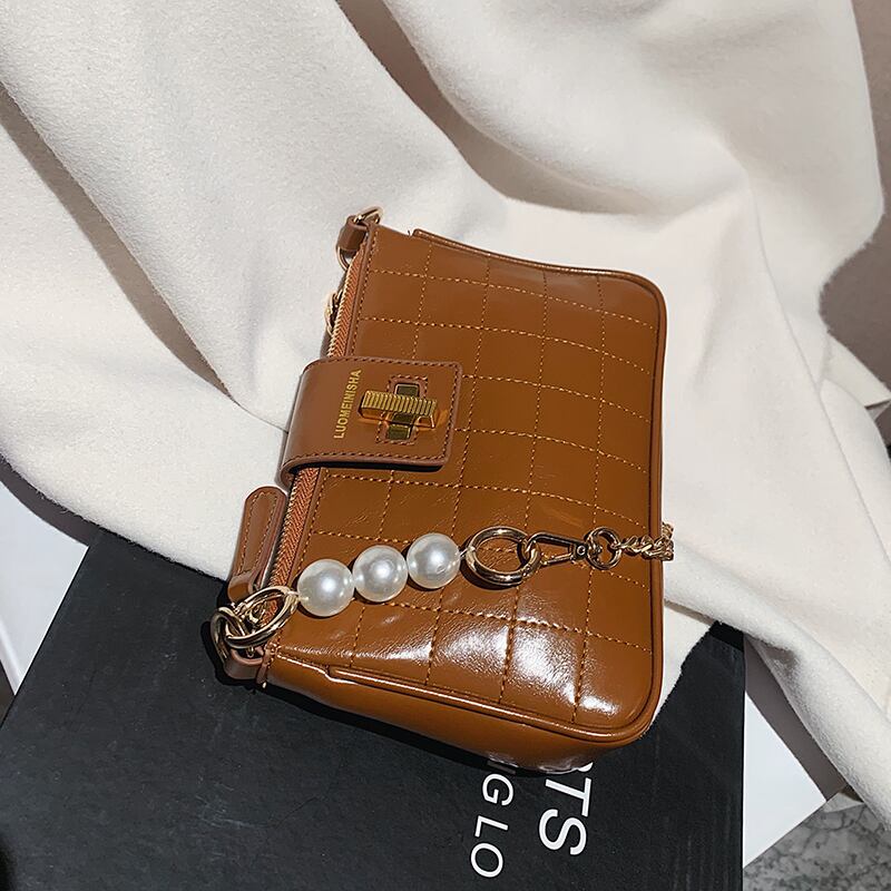 レッドチェーン スクウェア メッセンジャーバッグ 手作りハンドバック81753699941