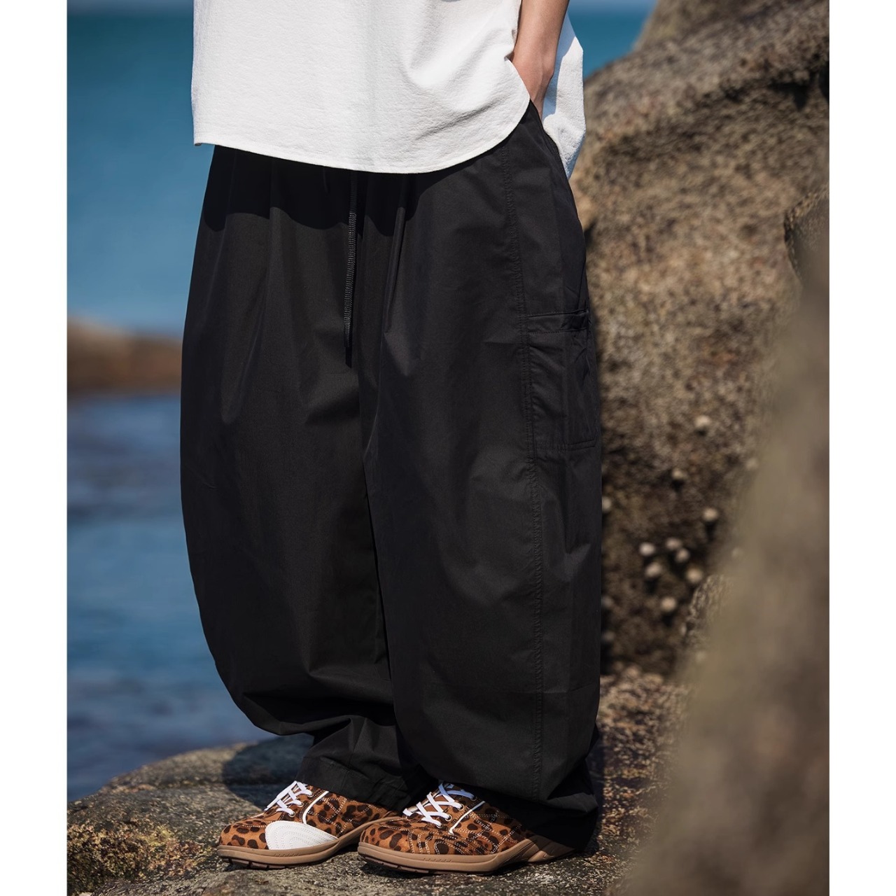 Oversized wide-leg utility pants 0944 - 8