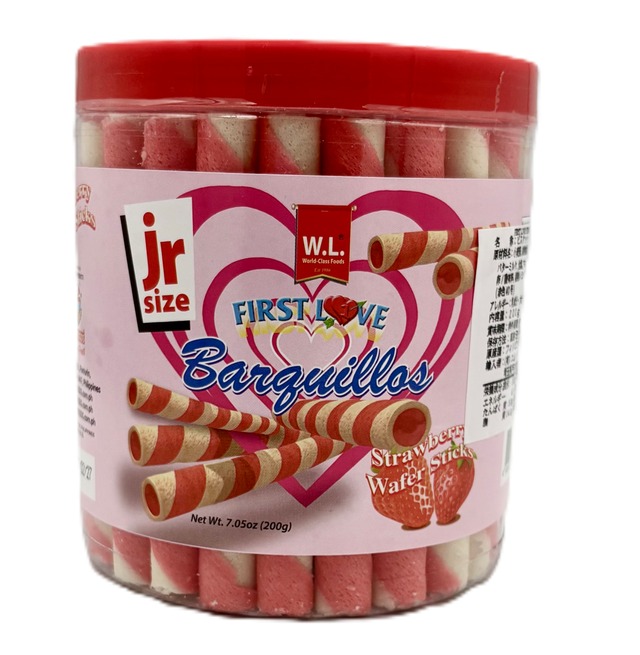 W.L. FIRST LOVE Strawberry Wafer Sticks 200g　【ファーストラブ ストロベリー】