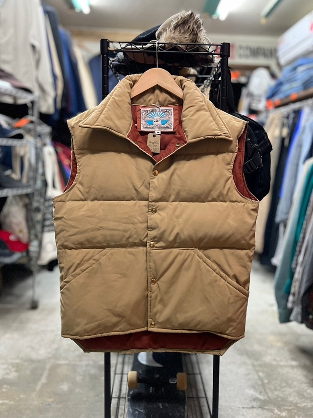 size M】70s william barry ウィリアムバリー ダウンベスト 