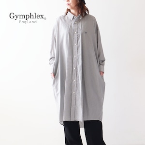 Gymphlex  [ジムフレックス] B.D. COLLAR WIDE SHIRT DRESS [GY-G0081CCK] B.Dカラーワイドシャツドレス・シャツワンピース・ストライプシャツ・ストライプシャツワンピース・LADY'S [2024SS]