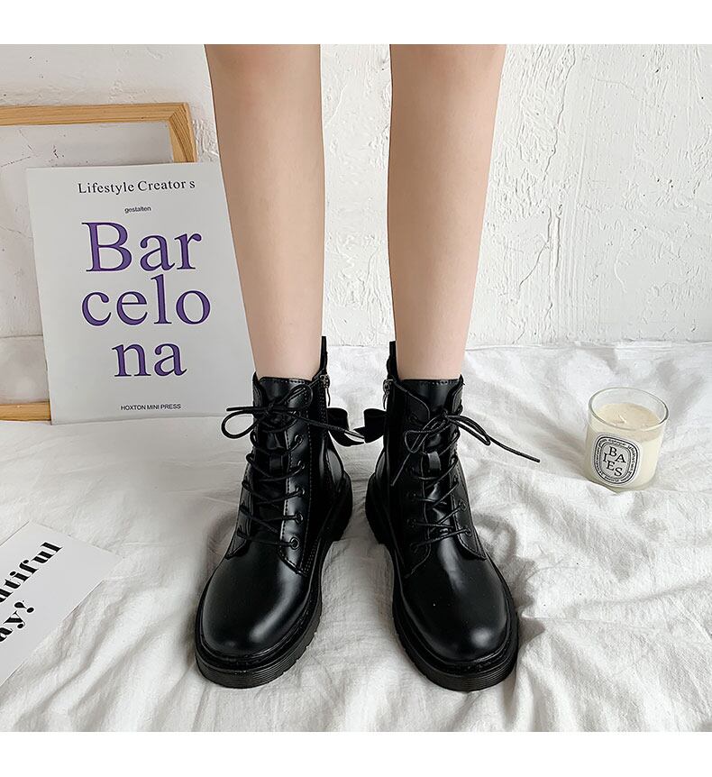 バックリボンマーティンブーツ Fenicottero