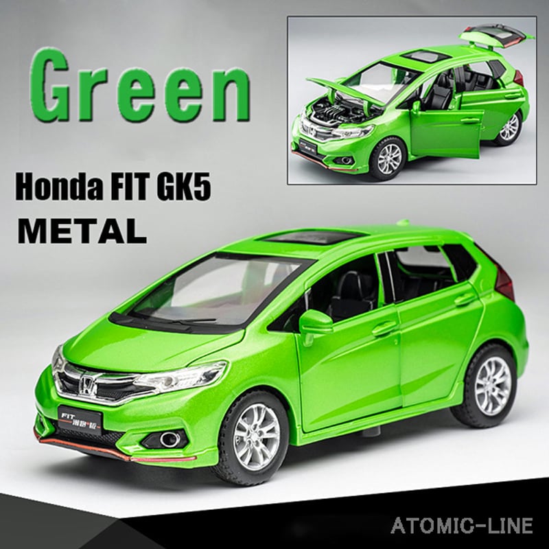 HONDA フィット FEI-GK5 1/32 ミニカー 全4色 ライト点灯 エンジン