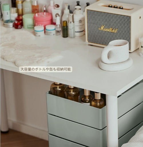 多機能ストレージカート 収納ワゴン キャスター付き 引き出し式 多段収納 移動式 ハンドル付き インテリア収納 おしゃれ モダンデザイン 省スペース 整理整頓 リビング収納 寝室収納 オフィス収納