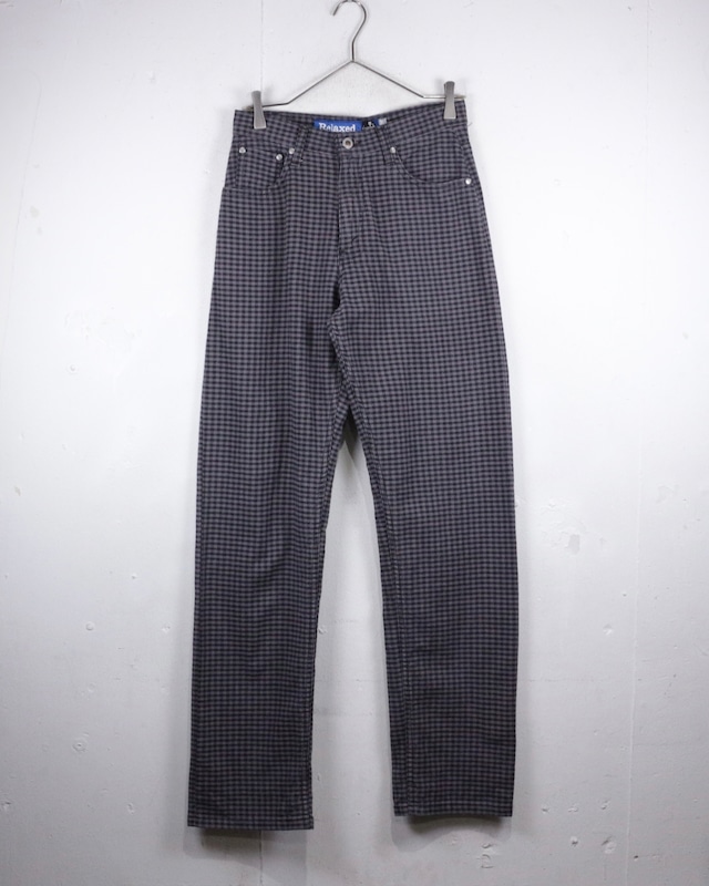 【Caka act2】“Levi's SilverTab” Gingham Check Vintage Pants