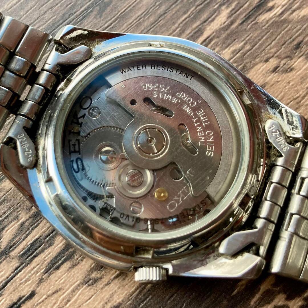 動作品】セイコー SEIKO 5 ファイブ 腕時計 自動巻き 男性 デイデイト ...
