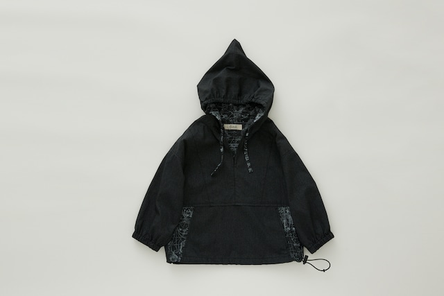 〈 eLfin Folk 24SS 〉 Noctua Chambray  Anorak / elf-241F16 / アウター / black /