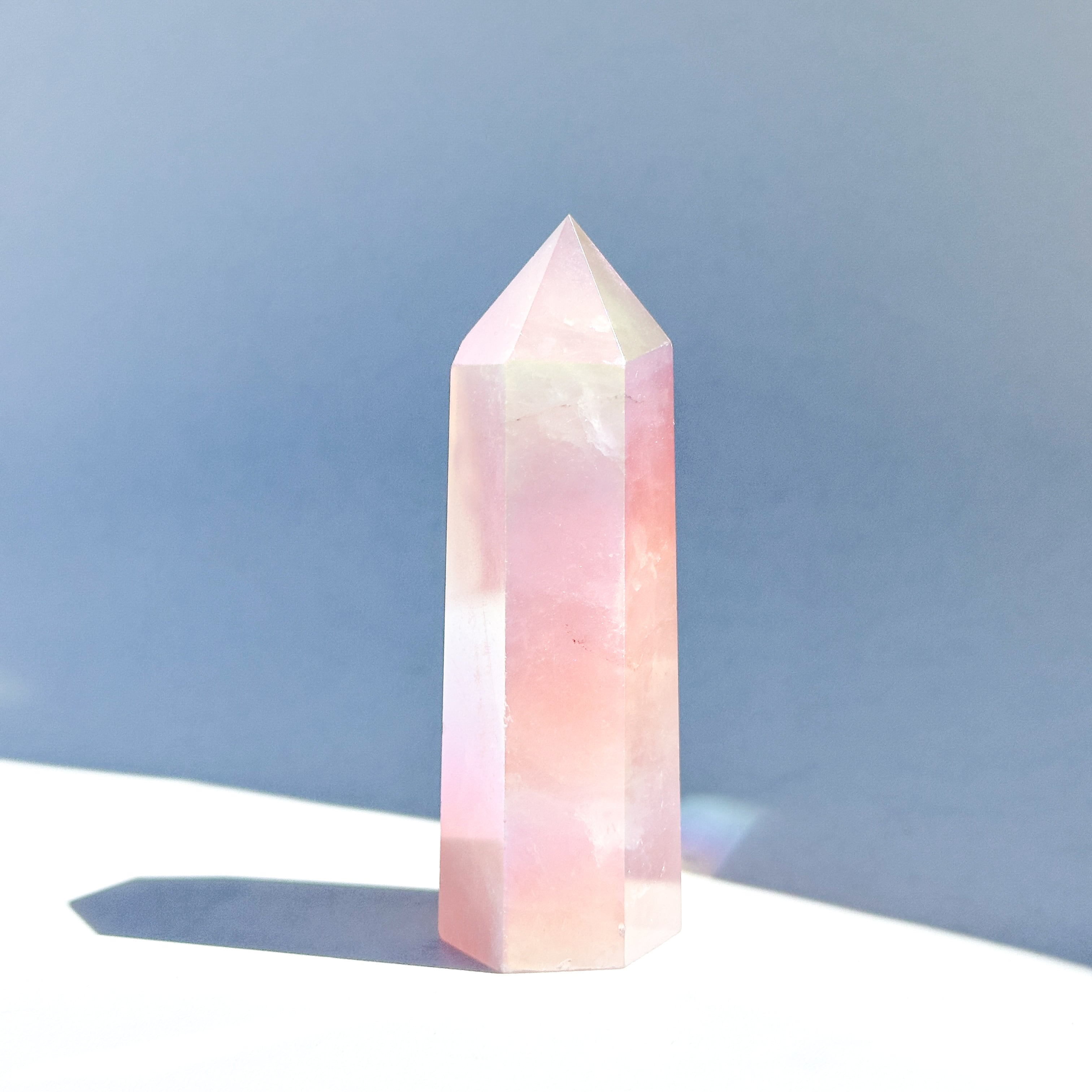 エンジェルオーラローズクォーツ タワー43✧ Angel Aura Rose Quartz