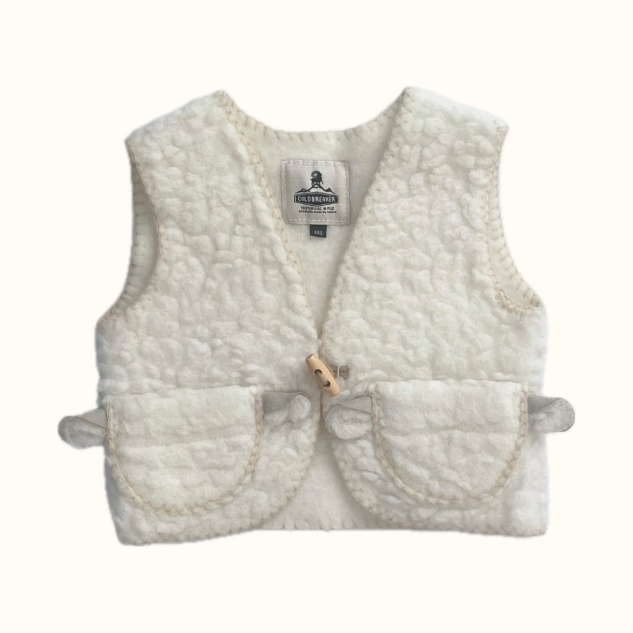 《 予約商品 》COLD BREAKER (ALWERO) / Alpi Stiching Vest / Natural