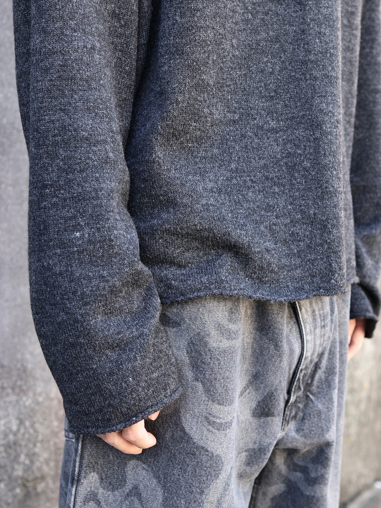 【26aw/ROLDSKOV】rambo hoodie grey