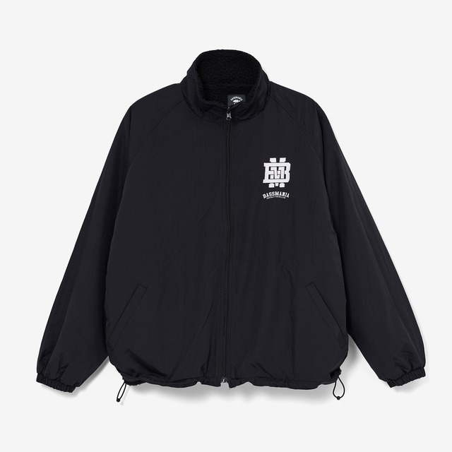 【DeepRangebybassmania】 Logo Reversible Boa Jacket［BLK/BLK］
