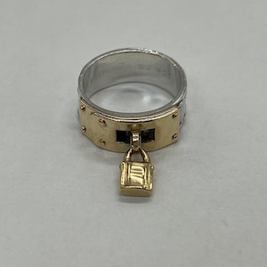 エルメス HERMES ケリー リング 表記サイズ53 SV YG コンビ 希少