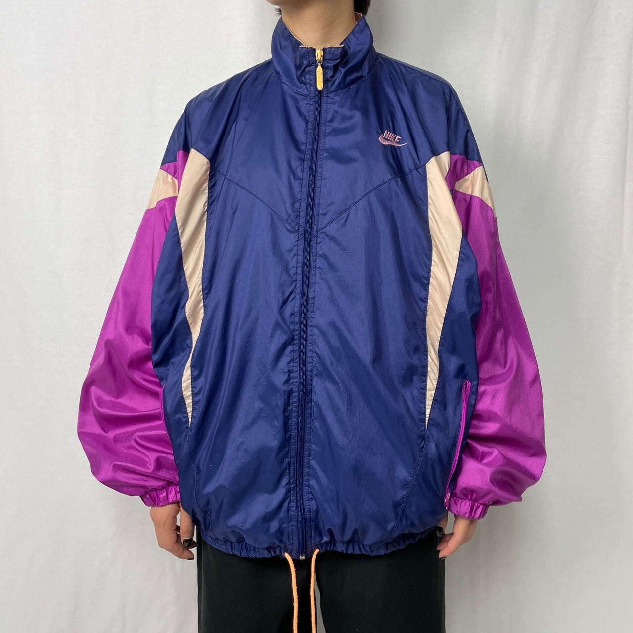 90年代 NIKE ナイキ 銀タグ ナイロン トラックジャケット メンズXL-2XL ...