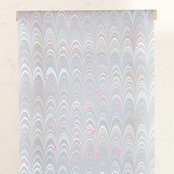 「雪解け水とフランボワーズのギモーブ」ピーコック柄〜セオアルファ　浴衣・夏着物・単衣