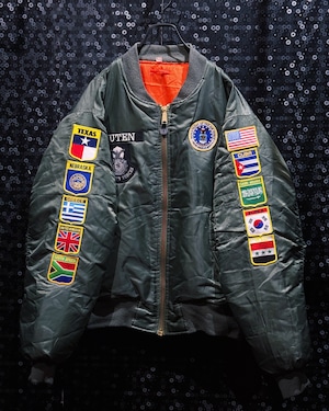 【ÆIEM】"U.S. Air Force"Vintage Reversible MA-1 Flight Jacket – Multi Patch Custom