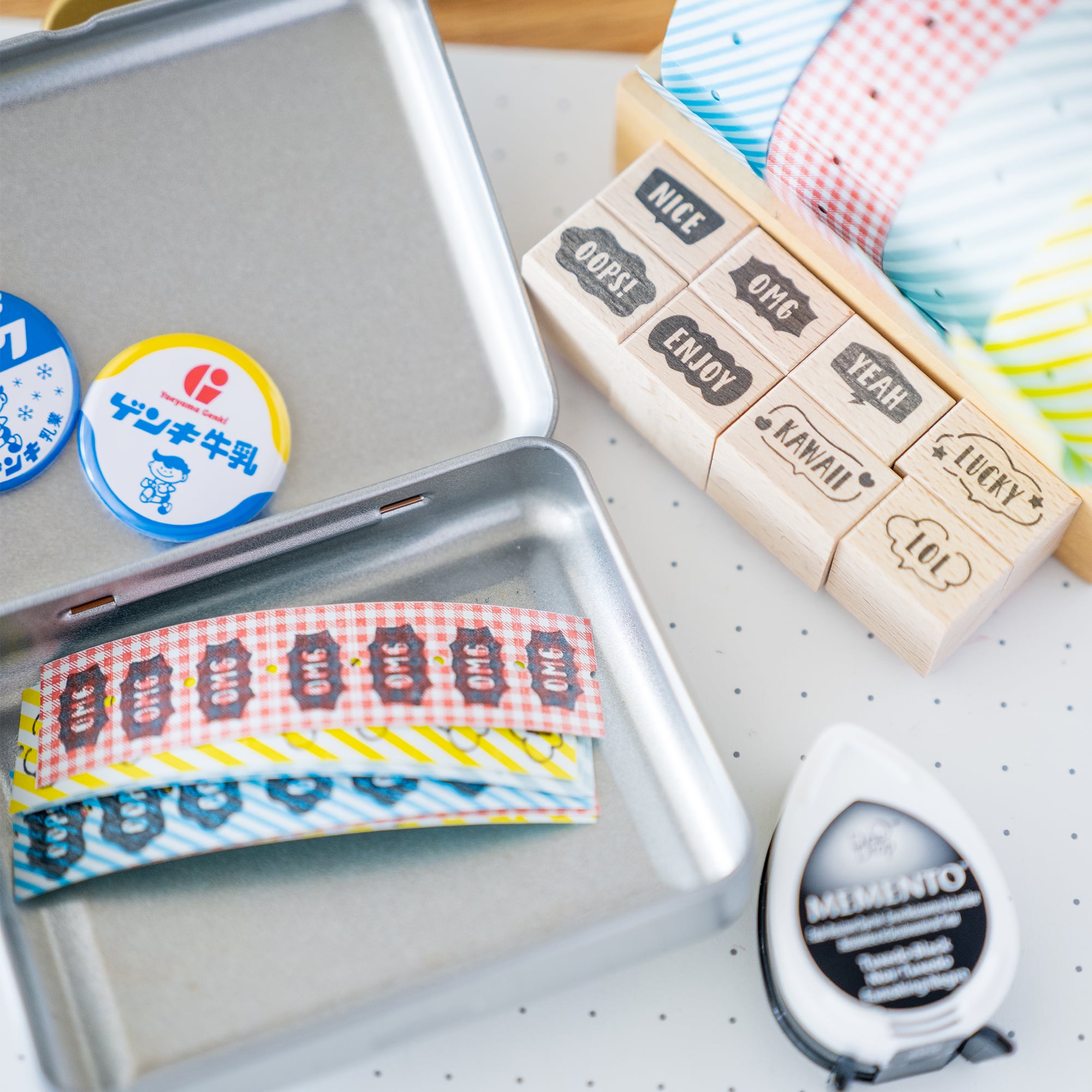 【吹き出しの文字】LUCKY | はんこ