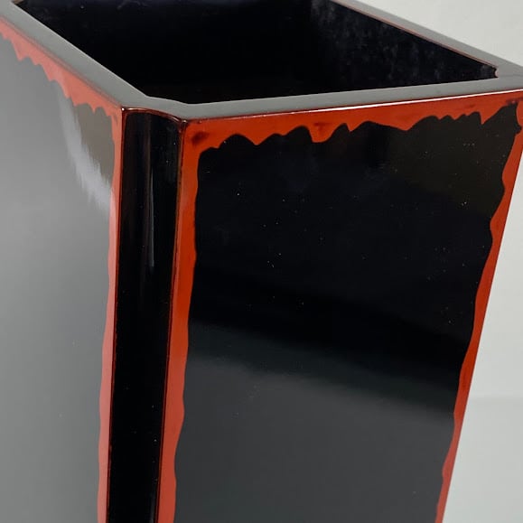 平安堂 塗花生 「ともしび」 花器 漆 うるし 花瓶 フラワー